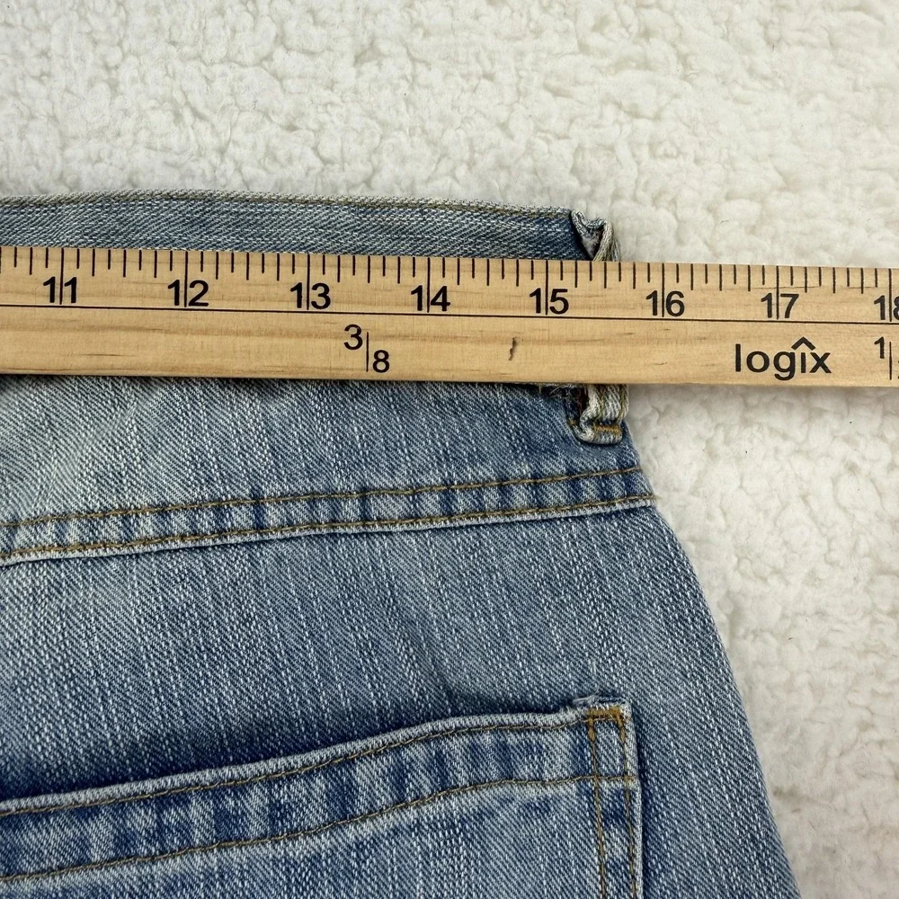 CSG Denim Shorts Mens 32 Blue Distressed Cuffed Jean Cutoff‎ Cotton Casual